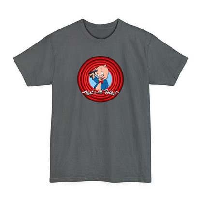 That's All Folks (Porky Pig) - Men's Tall T-Shirt
