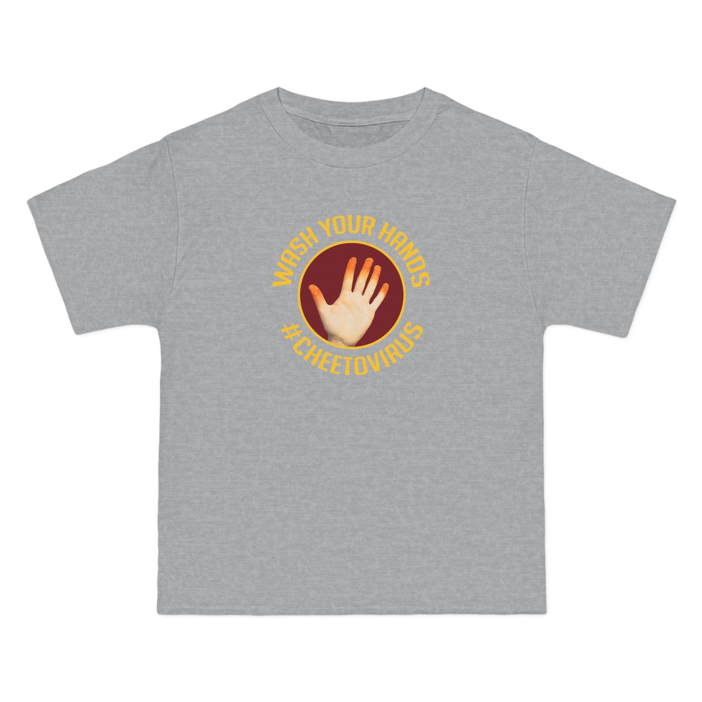 Wash Your Hands (Hashtag) Cheetovirus - Men's Heavyweight T-Shirt