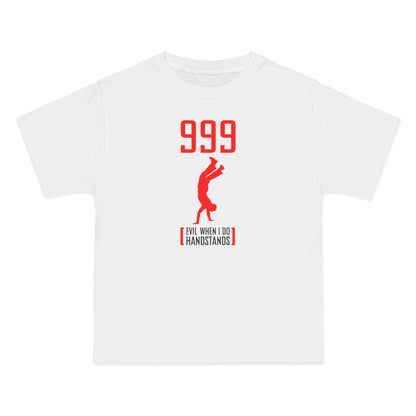 999 - Evil When I Do Handstands - Men's Heavyweight T-Shirt