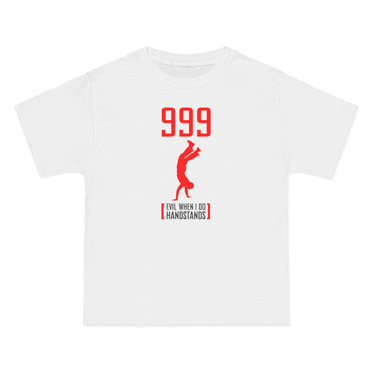 999 - Evil When I Do Handstands - Men's Heavyweight T-Shirt