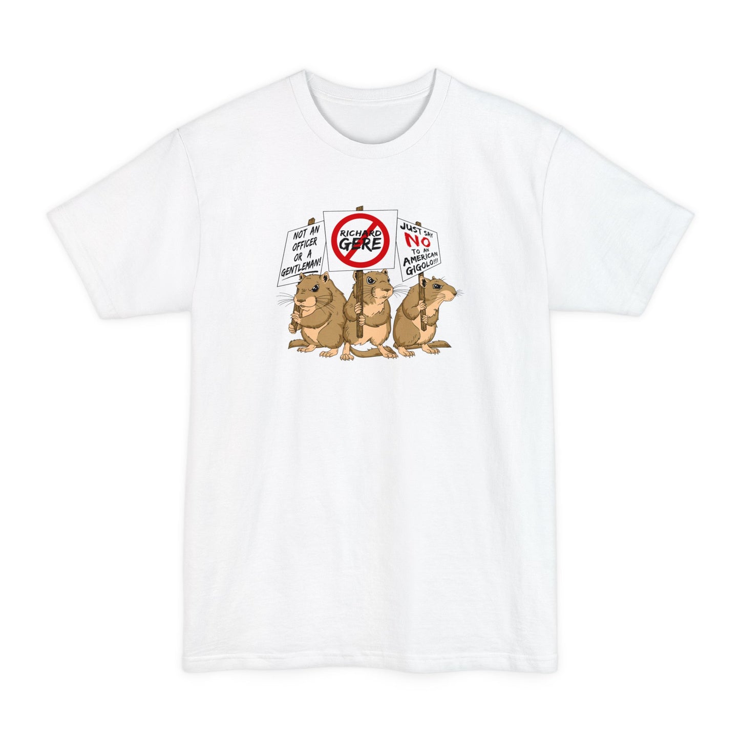 Gerbil Protest (Richard Gere) - Men's Tall T-Shirt