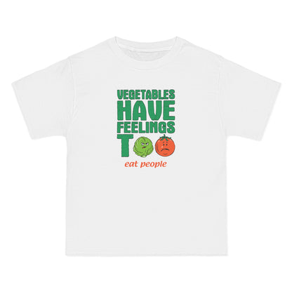 Vegetables Have Feelings Too - Eat People - Men's Heavyweight T-Shirt