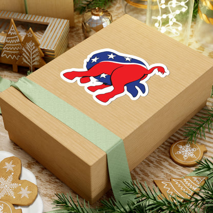 Democratic Donkey (Head Up It's Ass) - Kiss-Cut Sticker