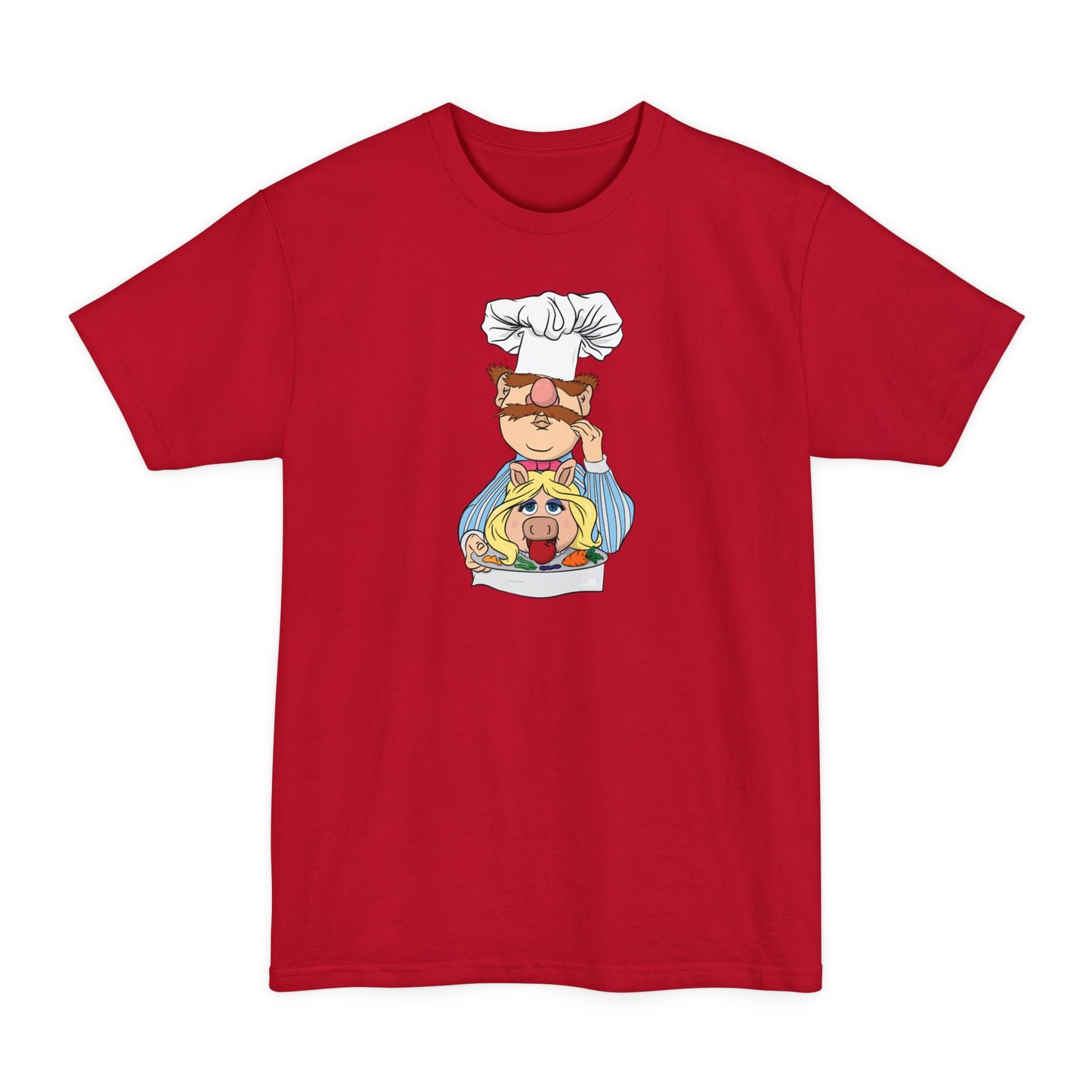 Chef's Special (Swedish Chef Serving Up Miss Piggy On A Platter) - Men's Tall T-Shirt