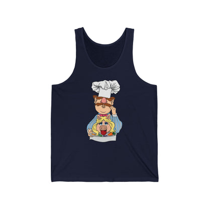 Chef's Special (Swedish Chef Serving Up Miss Piggy On A Platter) - Unisex Tank