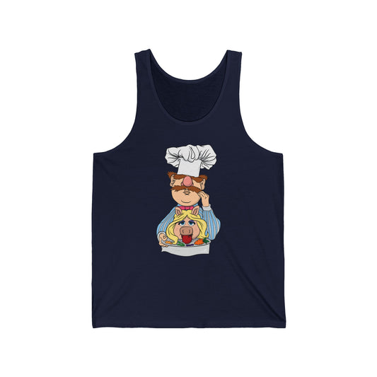 Chef's Special (Swedish Chef Serving Up Miss Piggy On A Platter) - Unisex Tank