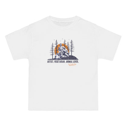 Artist. Vegetarian. Animal Lover. Don't Be Like Hitler. - Men's Heavyweight T-Shirt