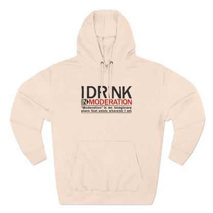 I Drink In Moderation - Hoodie