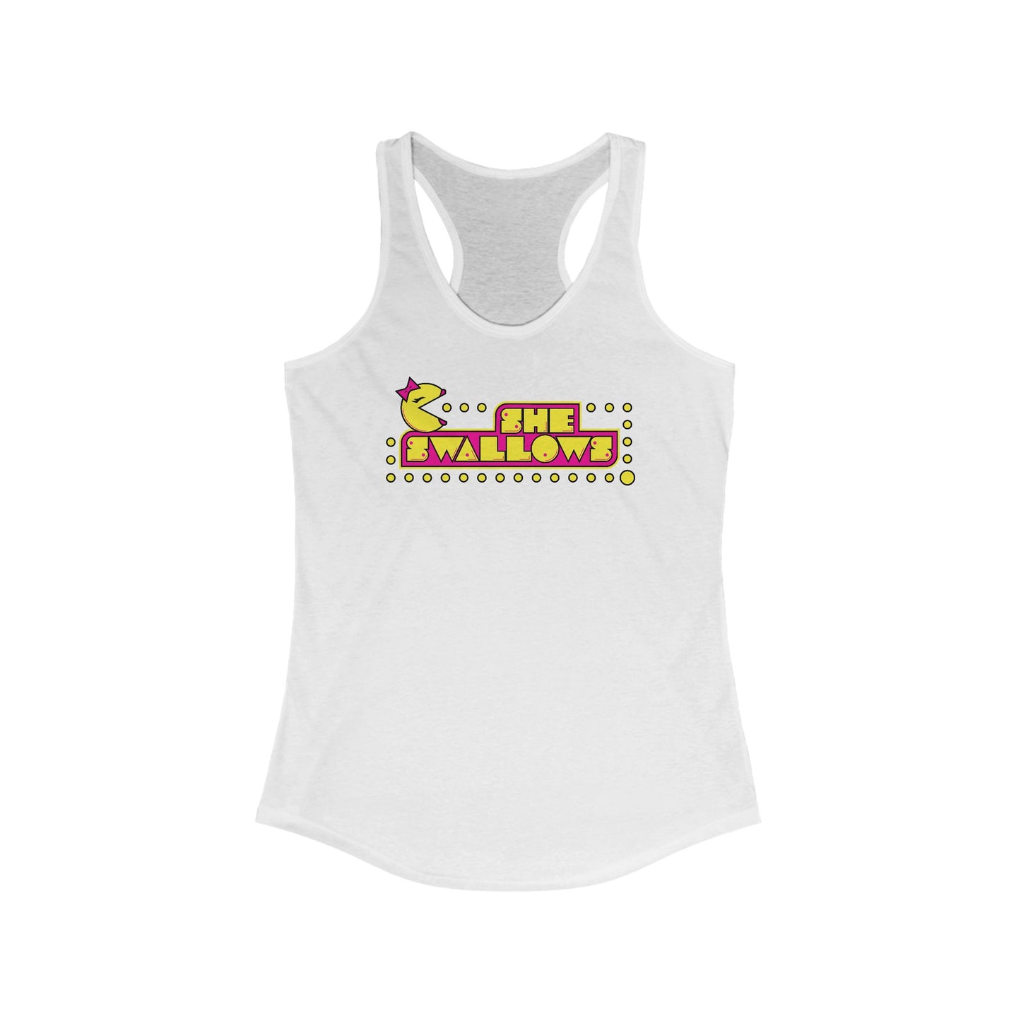 She Swallows - Women's Racerback Tank