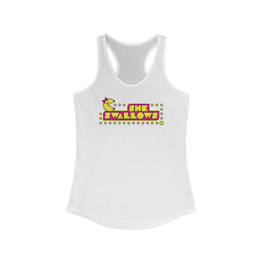 She Swallows - Women's Racerback Tank