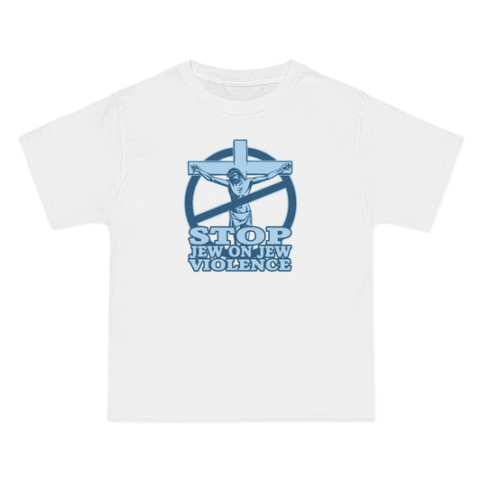 Stop Jew On Jew Violence - Men's Heavyweight T-Shirt