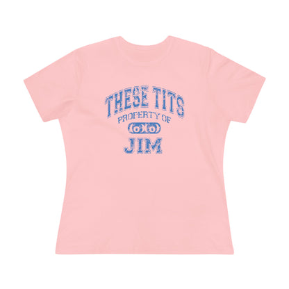 These Tits Property Of (Name) - Women's T-Shirt
