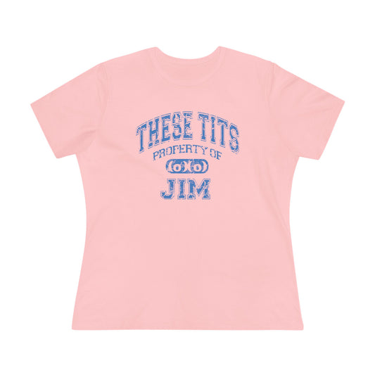 These Tits Property Of (Name) - Women's T-Shirt