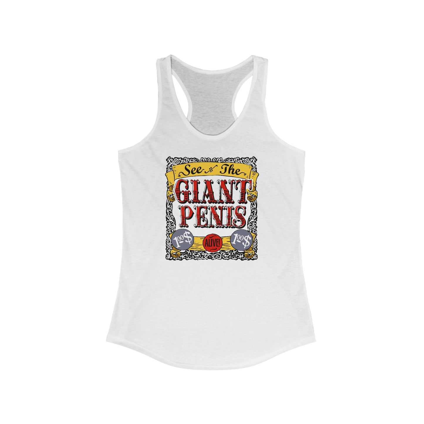 See The Giant Penis - Women's Racerback Tank