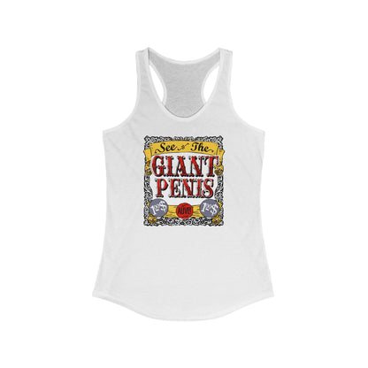 See The Giant Penis - Women's Racerback Tank