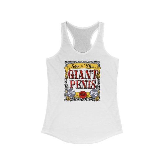 See The Giant Penis - Women's Racerback Tank