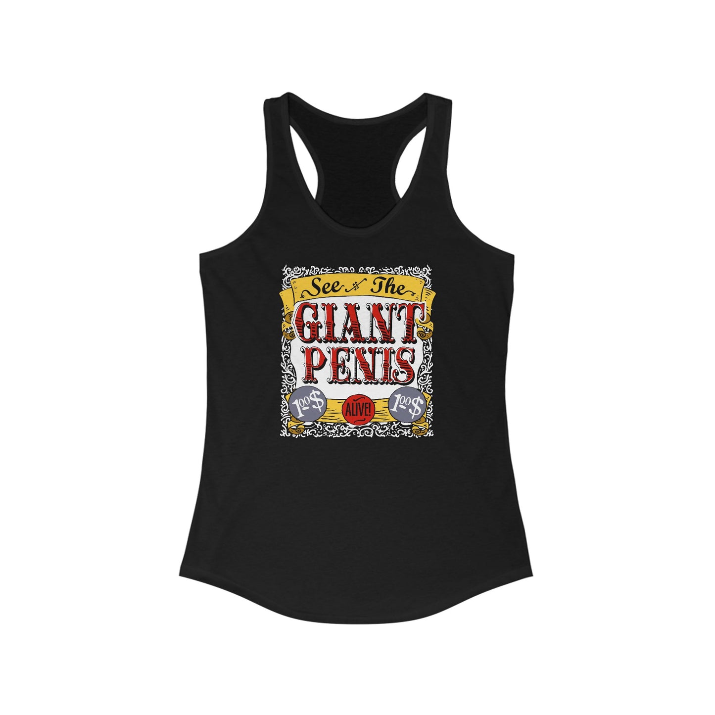 See The Giant Penis - Women's Racerback Tank