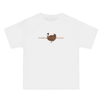 Thanksgiving Is On A Thursday This Year. - Men's Heavyweight T-Shirt
