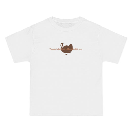 Thanksgiving Is On A Thursday This Year. - Men's Heavyweight T-Shirt