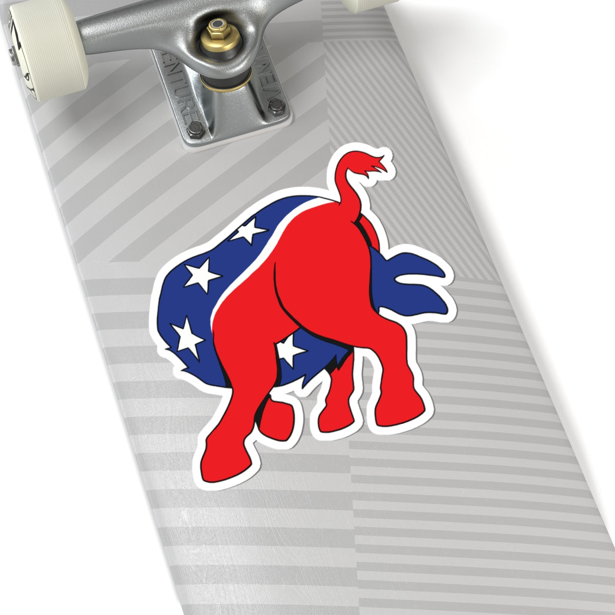 Democratic Donkey (Head Up It's Ass) - Kiss-Cut Sticker