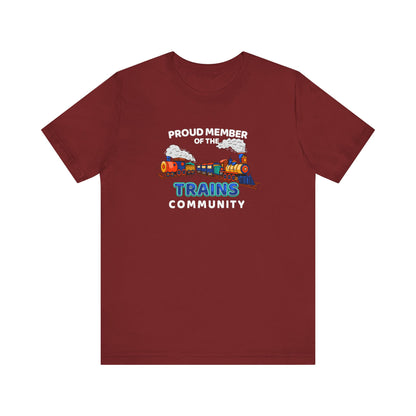 Proud Member Of The Trains Community - Men's T-Shirt