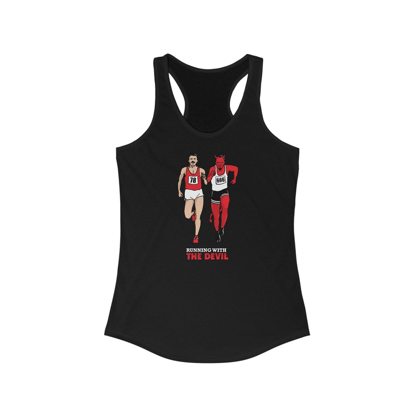 Running With The Devil - Women's Racerback Tank
