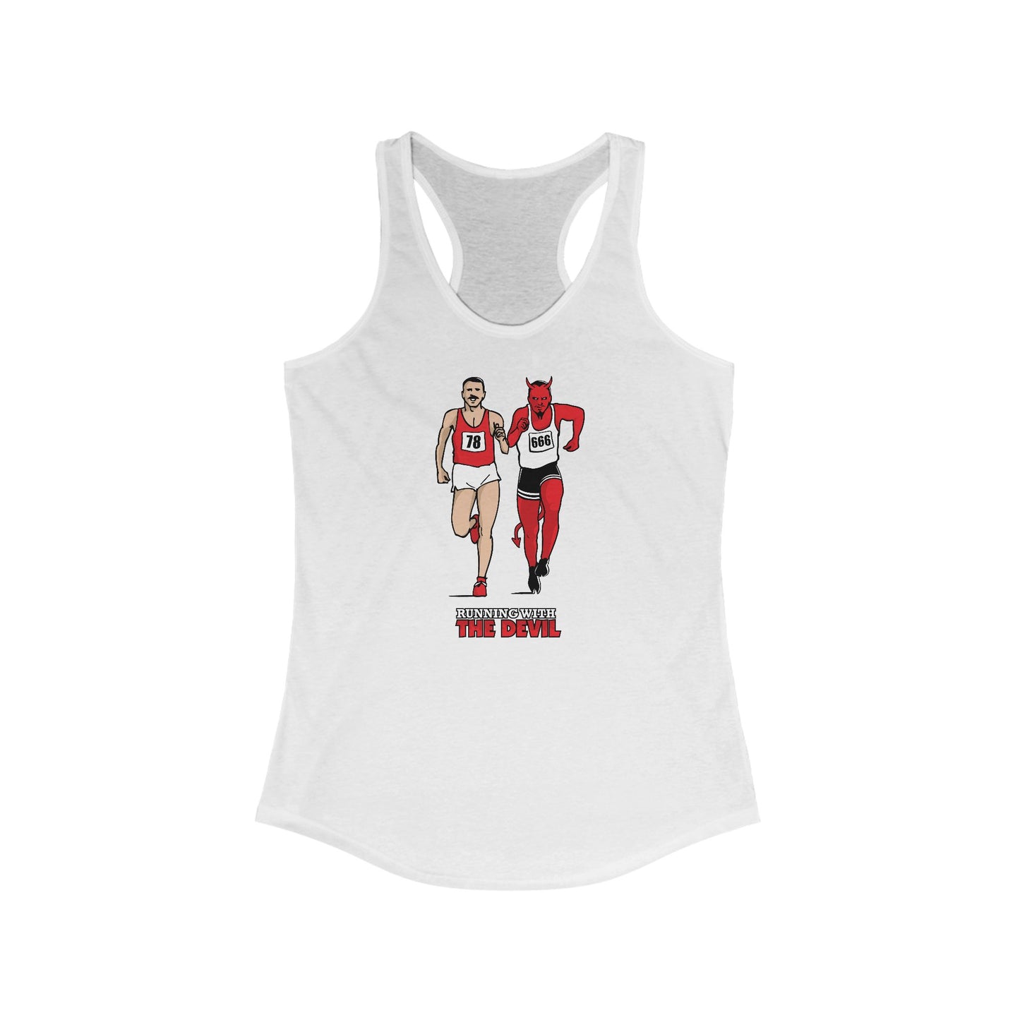 Running With The Devil - Women's Racerback Tank