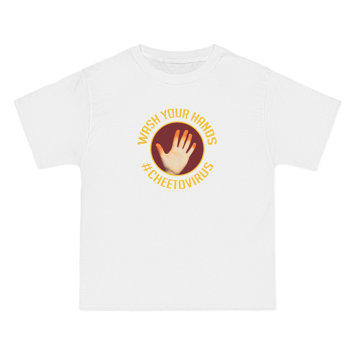 Wash Your Hands (Hashtag) Cheetovirus - Men's Heavyweight T-Shirt