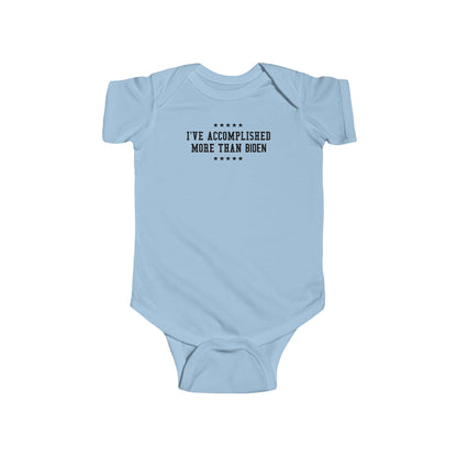 I've Accomplished More Than Biden - Baby Onesie