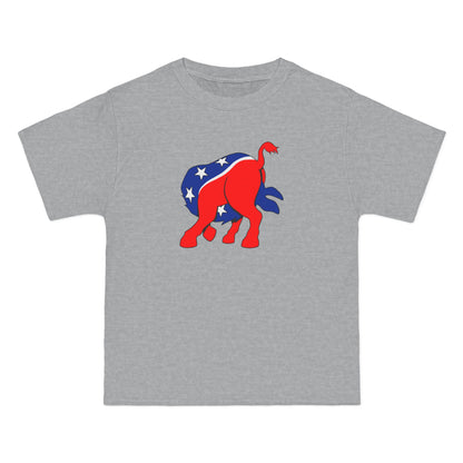 Democratic Donkey (Head Up Its Ass) - Men's Heavyweight T-Shirt