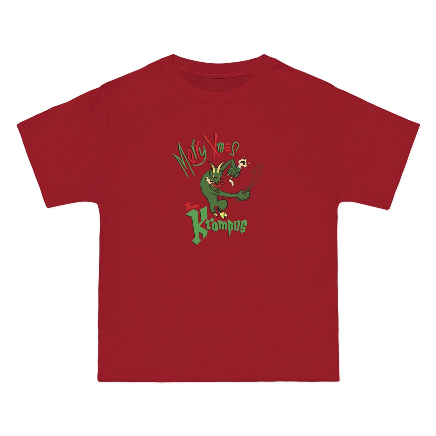 Merry Xmas From Krampus - Men's Heavyweight T-Shirt