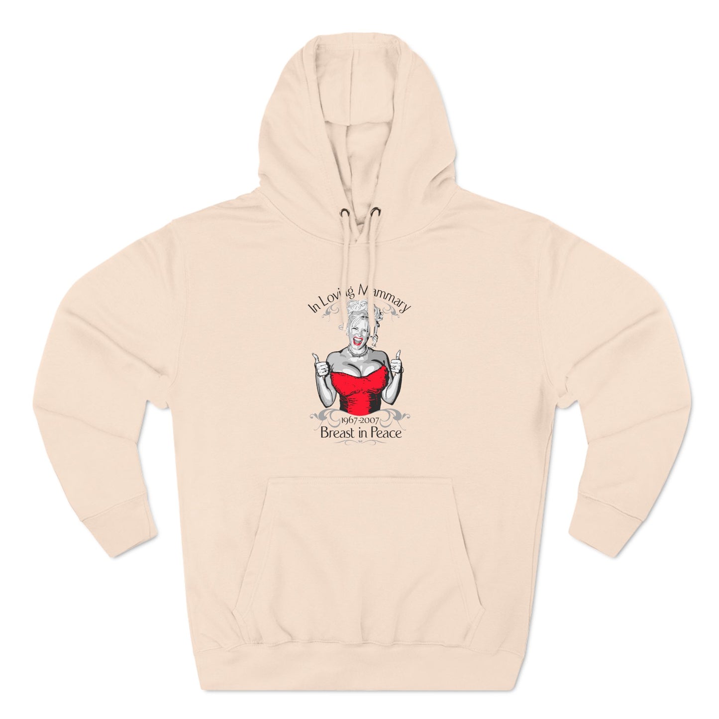 (Anna Nicole Mammarial T-Shirt) In Loving Mammary - Breast In Peace - Hoodie