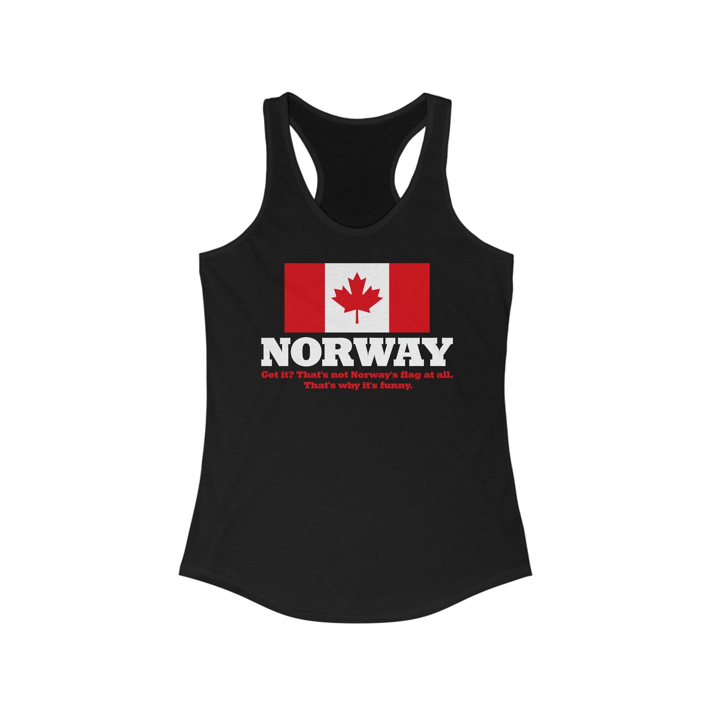 Norway - Get It? That's Not Norway's Flag At All. - Women’s Racerback Tank
