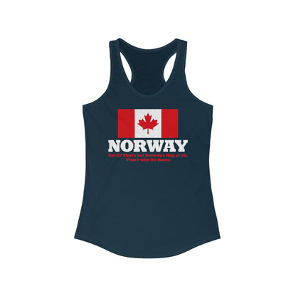 Norway - Get It? That's Not Norway's Flag At All. - Women’s Racerback Tank