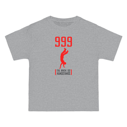 999 - Evil When I Do Handstands - Men's Heavyweight T-Shirt