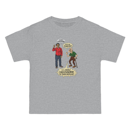 Merry Christmas Vs. Merry Christmore - Men's Heavyweight T-Shirt