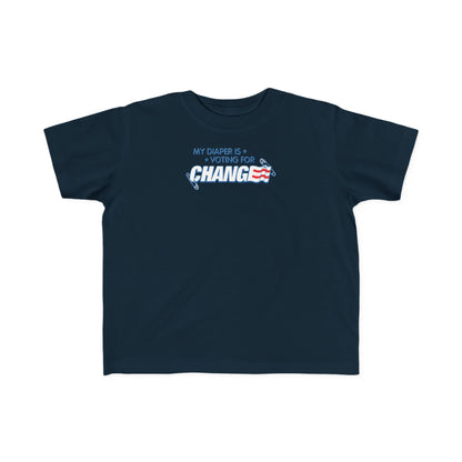 My Diaper Is Voting For Change - Toddler T-Shirt