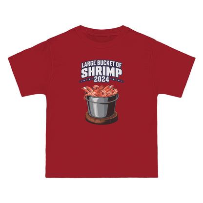 Large Bucket Of Shrimp 2024 - Men's Heavyweight T-Shirt