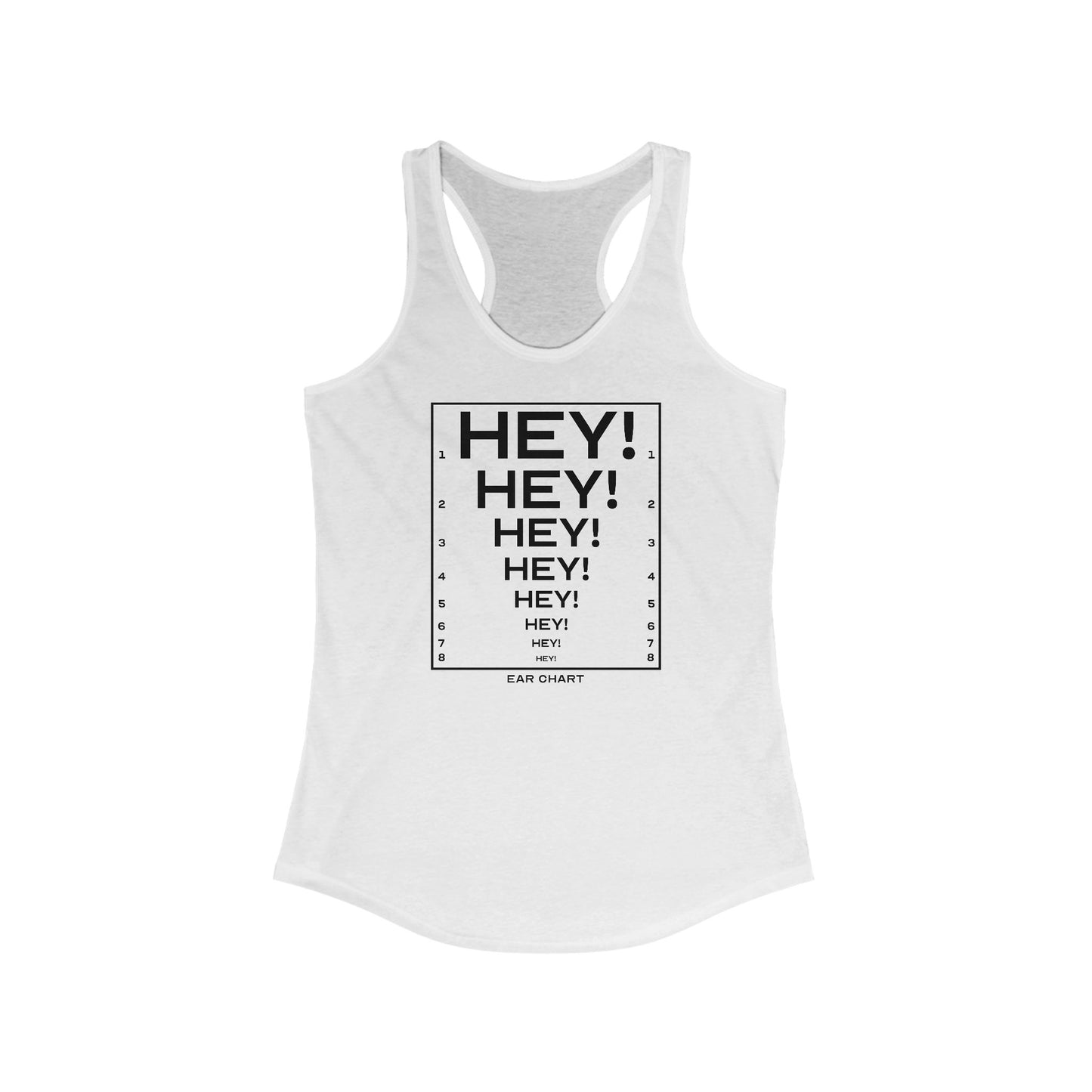 Ear Chart - Women's Racerback Tank