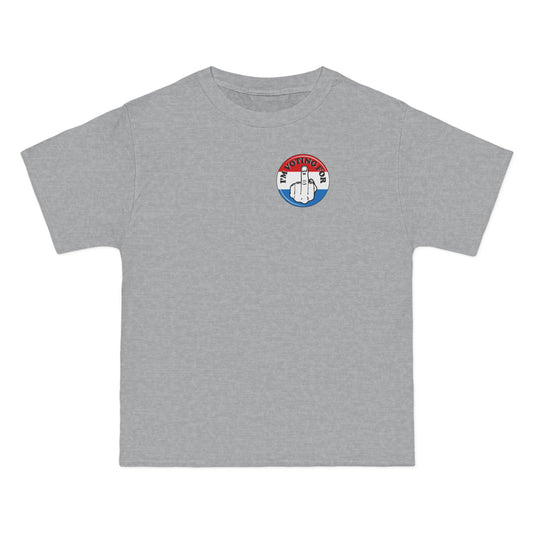 I'm Voting For (Middle Finger) - Men's Heavyweight T-Shirt