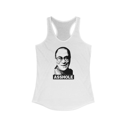 Asshole (Dalai Lama Pic) - Women's Racerback Tank