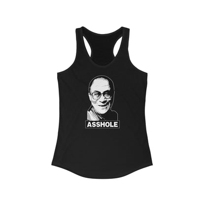 Asshole (Dalai Lama Pic) - Women's Racerback Tank