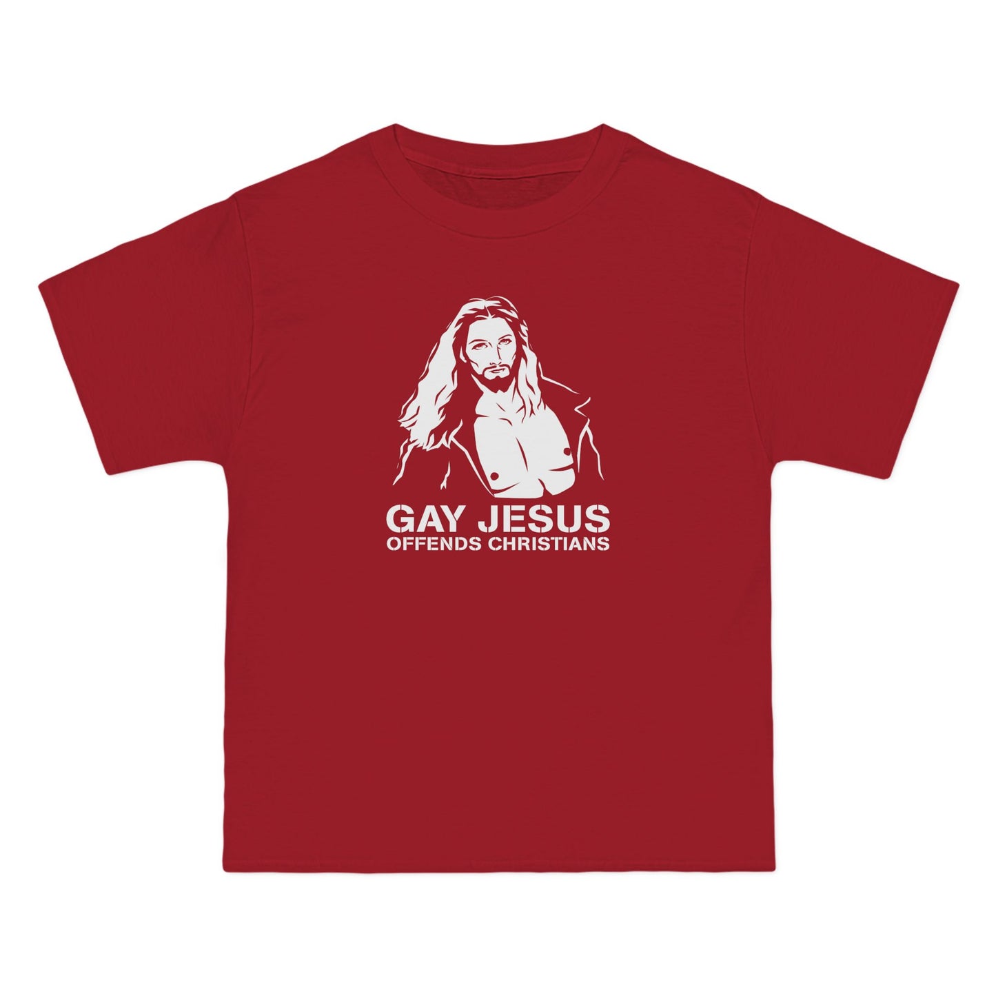 Gay Jesus Offends Christians - Men's Heavyweight T-Shirt