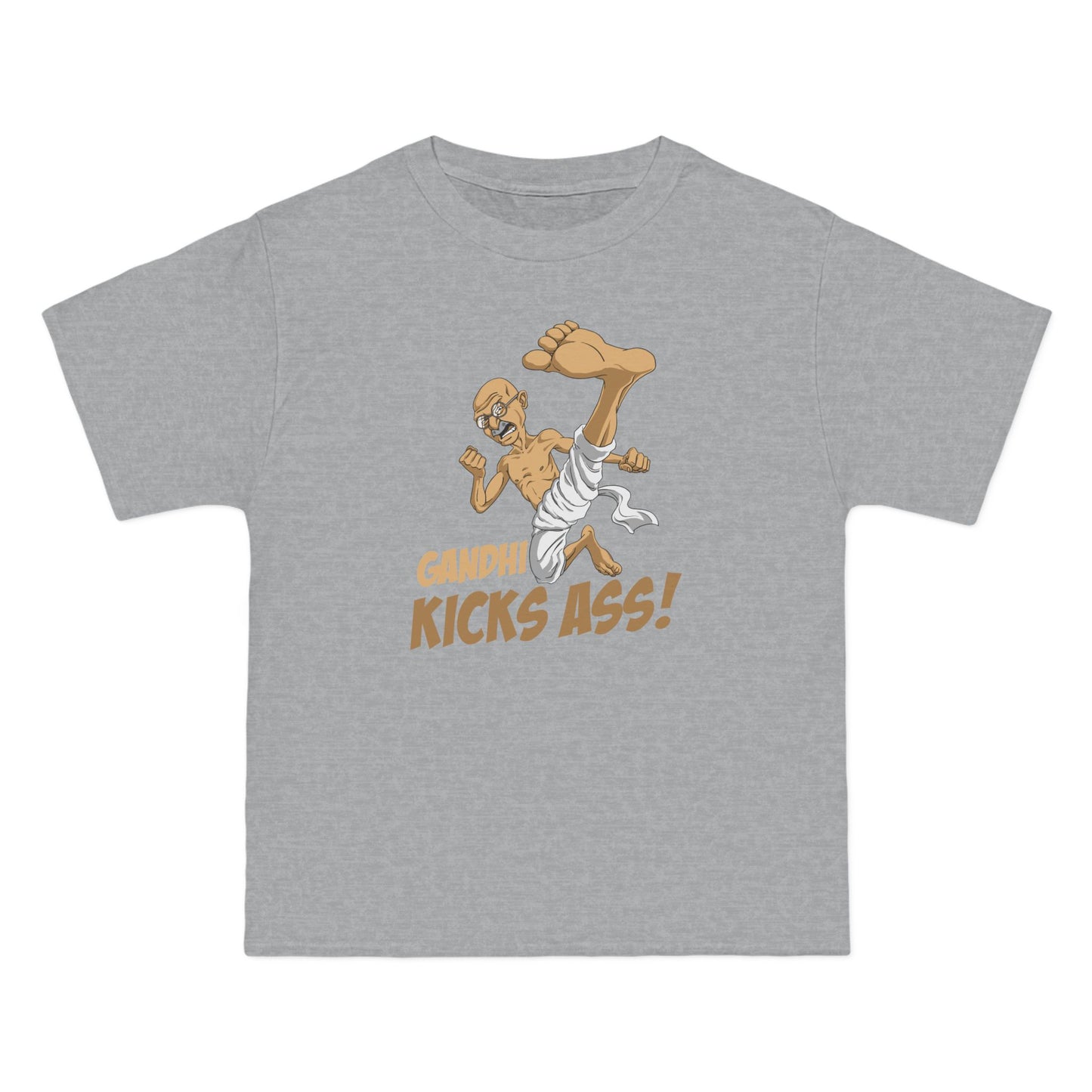 Gandhi Kick Ass - Men's Heavyweight T-Shirt