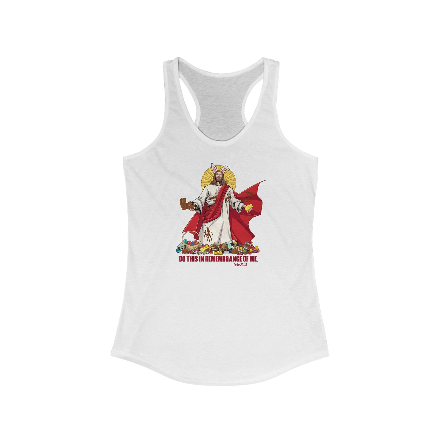 Do This In Remembrance Of Me. - Women’s Racerback Tank