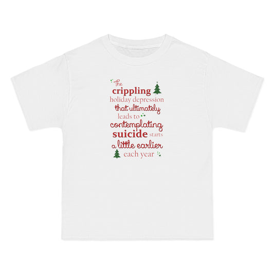 The Crippling Holiday Depression - Men's Heavyweight T-Shirt