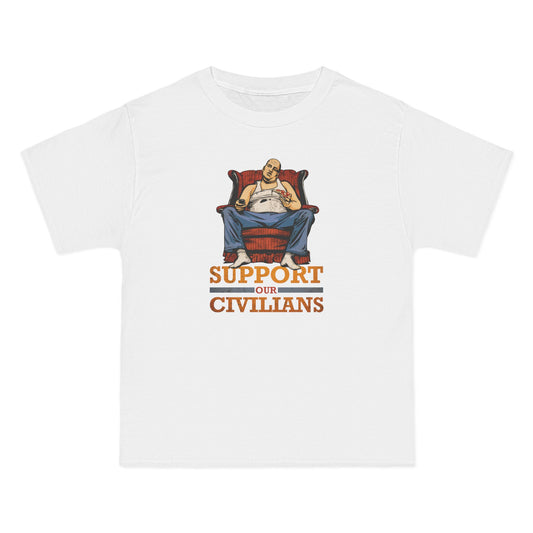 Support Our Civilians - Men's Heavyweight T-Shirt