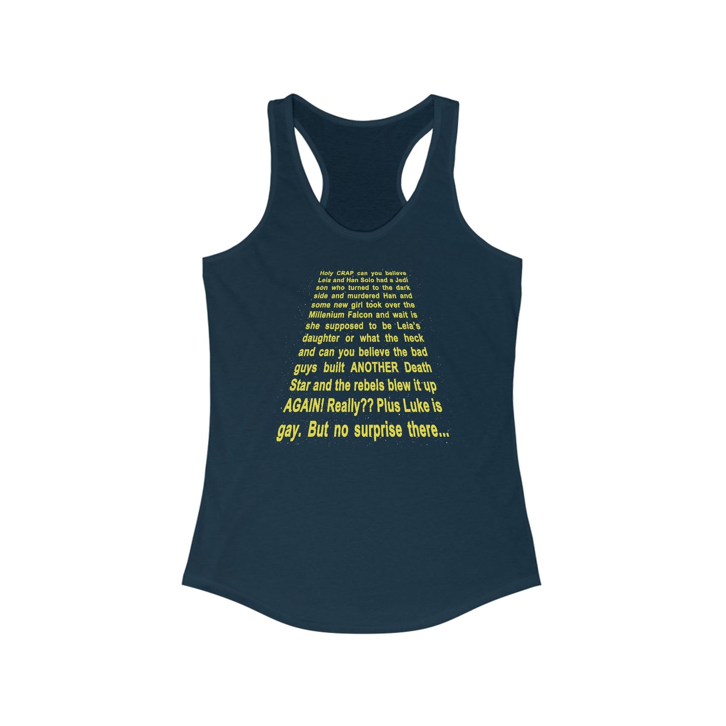 Star Wars Spoiler Shirt  - Women’s Racerback Tank