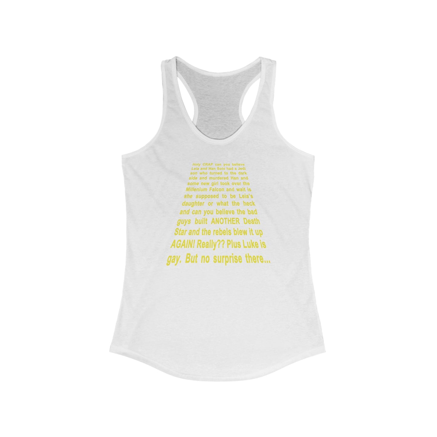 Star Wars Spoiler Shirt  - Women’s Racerback Tank