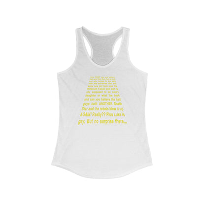 Star Wars Spoiler Shirt  - Women’s Racerback Tank